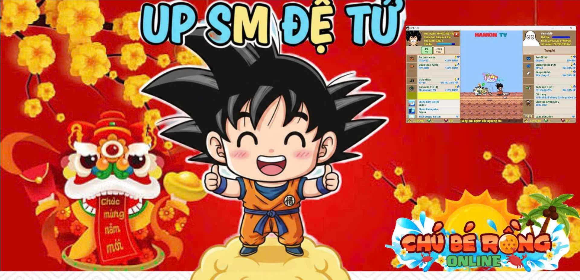 UP SỨC MẠNH ĐỆ TỬ